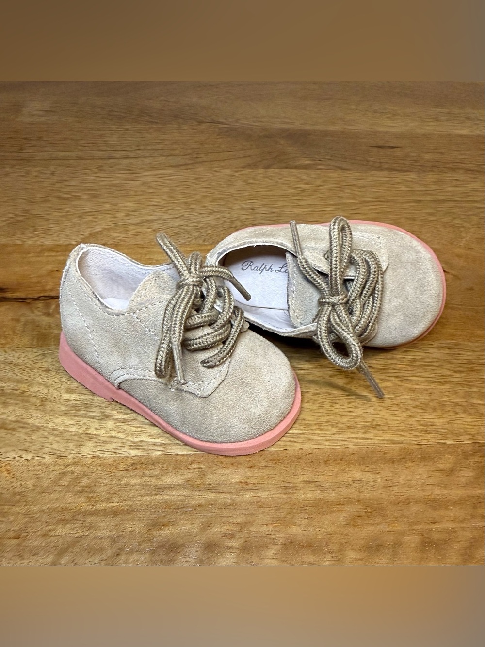 Ralph Lauren Suede Morgan Oxford Baby Shoe - Size 1